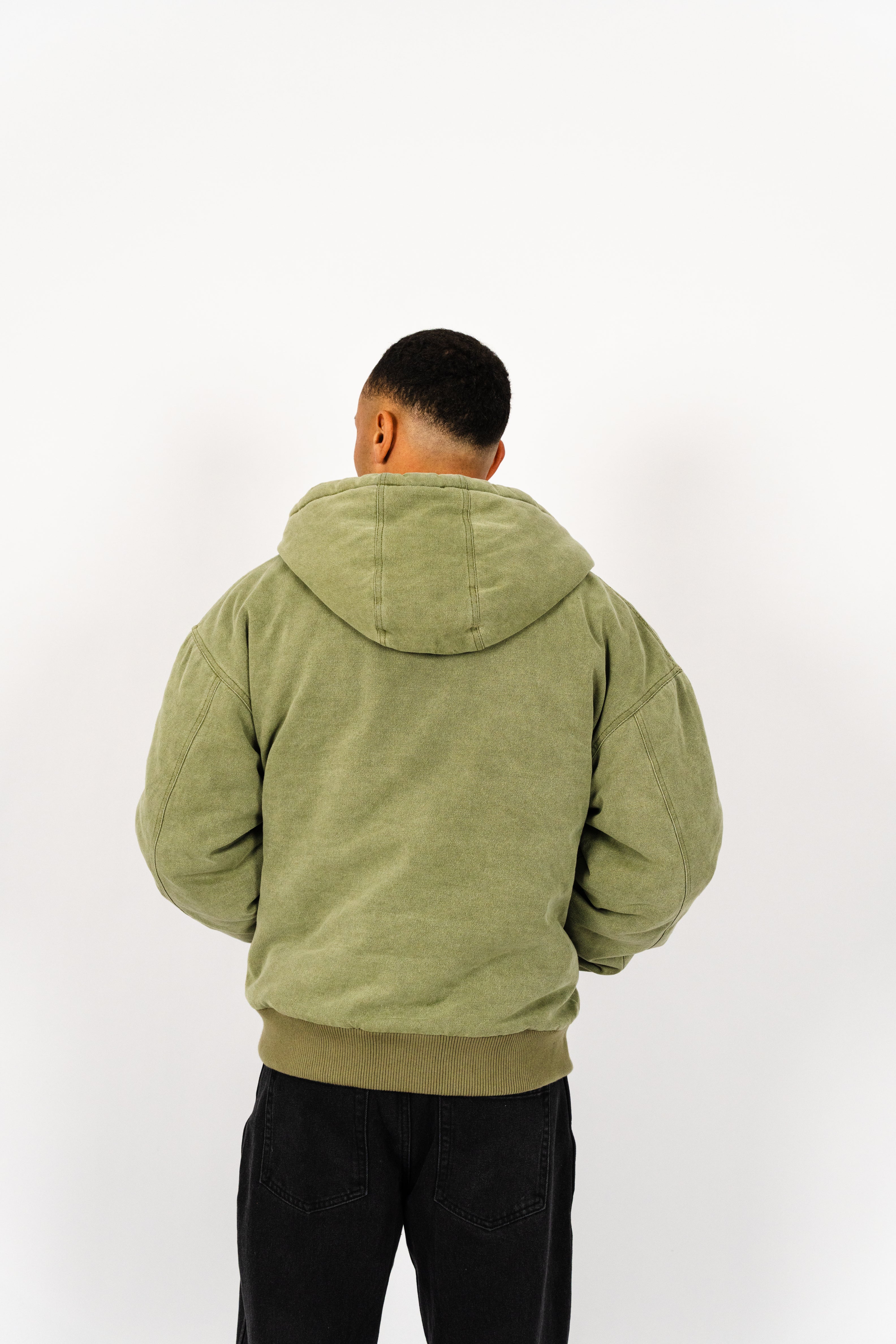 CANVAS PUFFER HOODIE