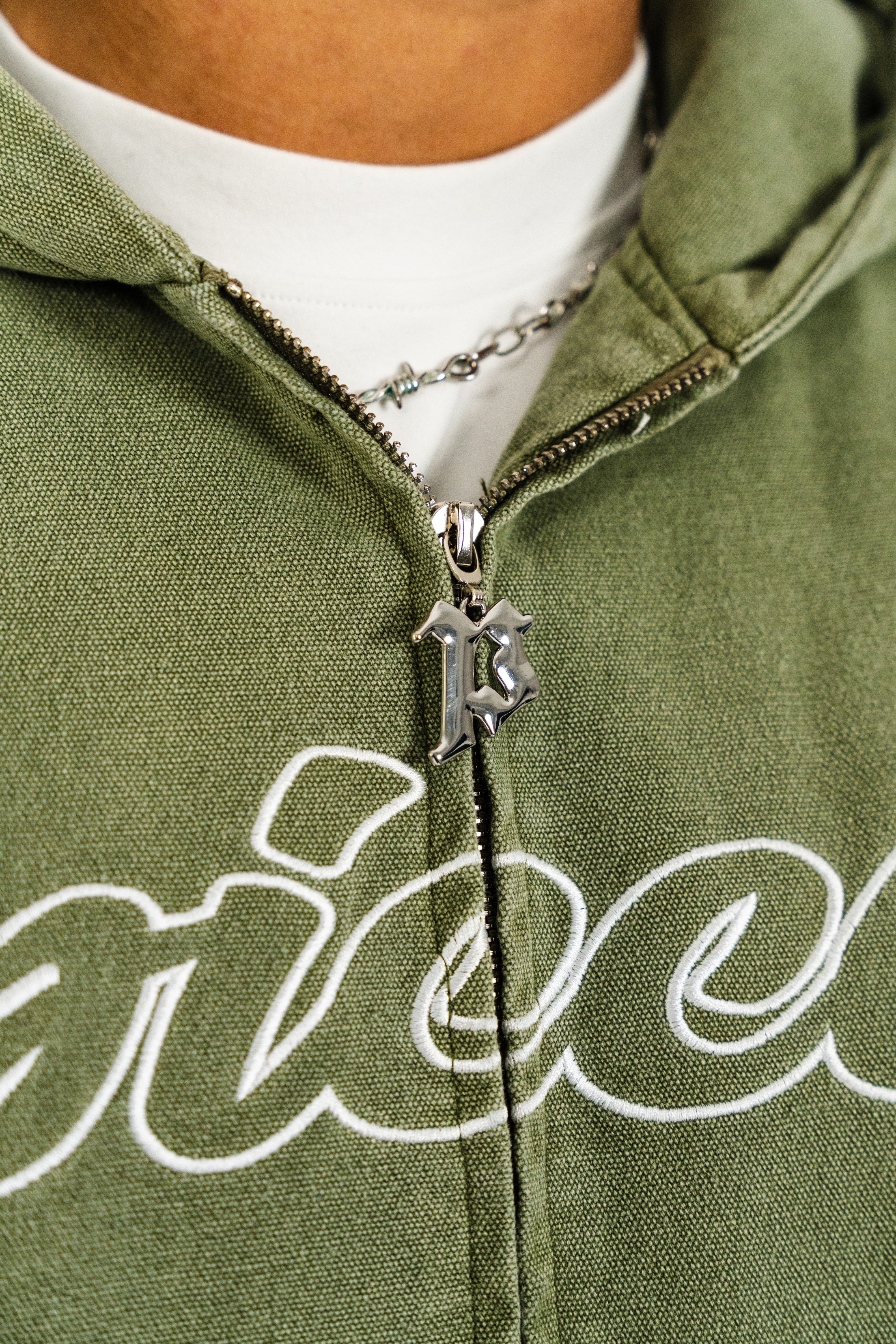 CANVAS PUFFER HOODIE