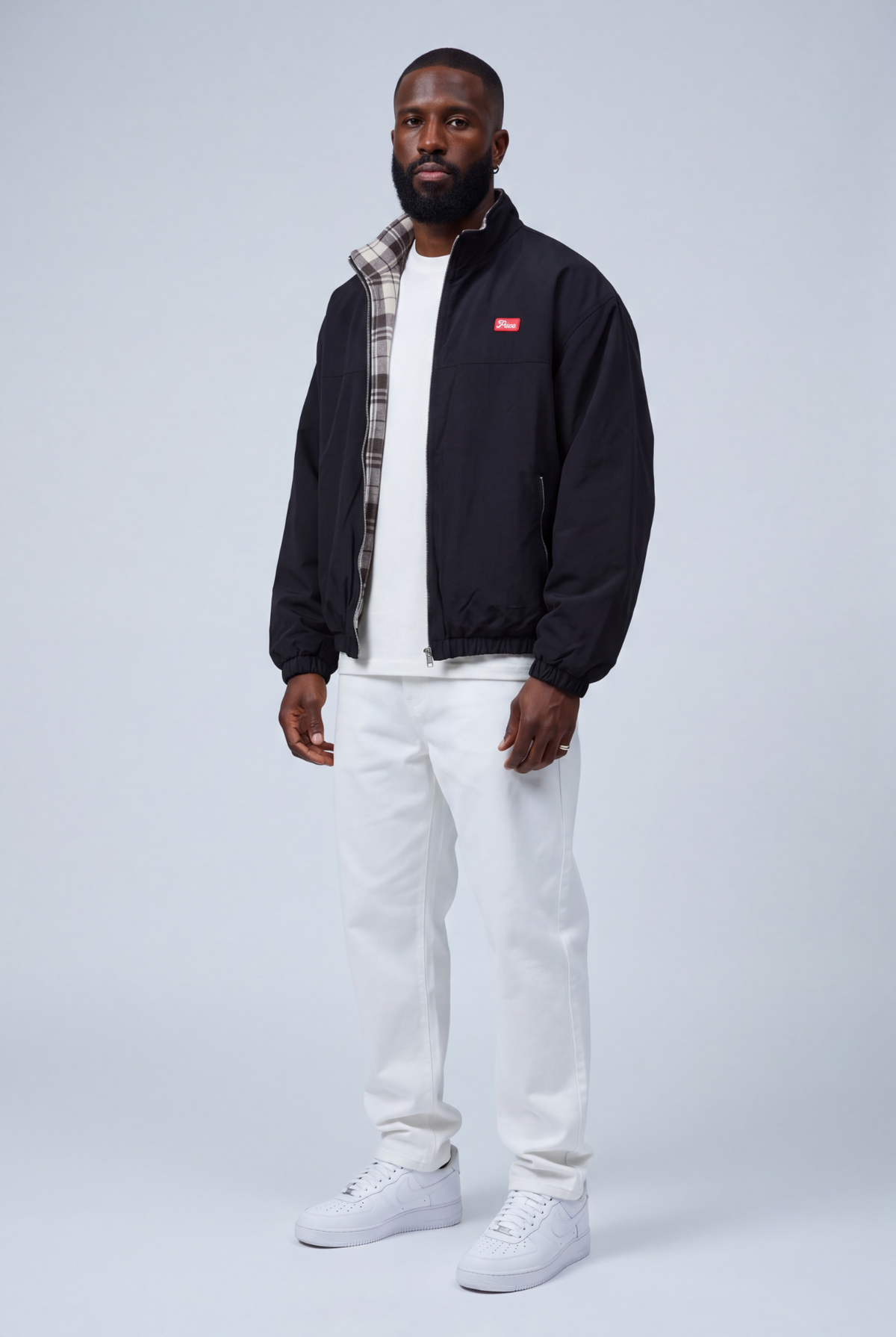 Aspen Reversible Jacket — black nylon side