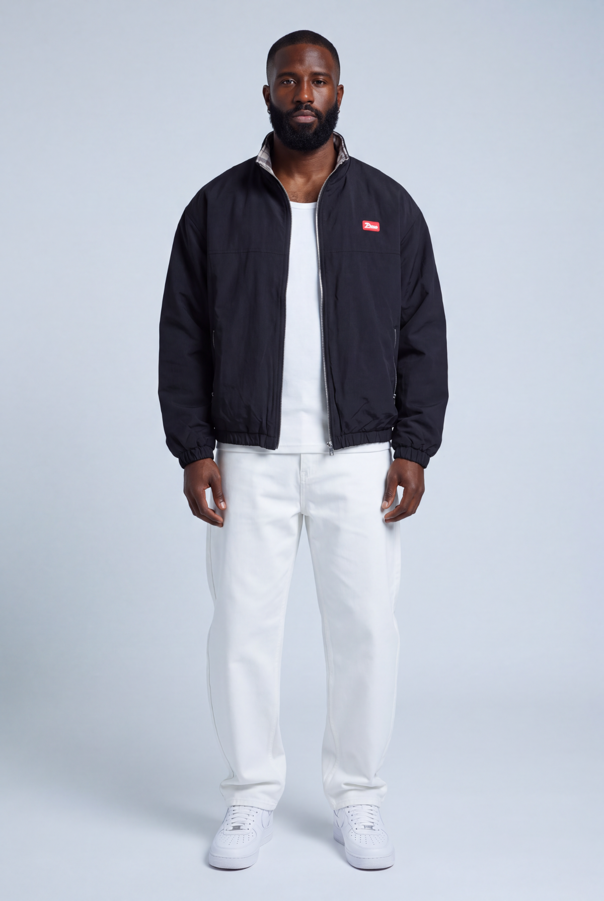 Aspen Reversible Jacket — black nylon side