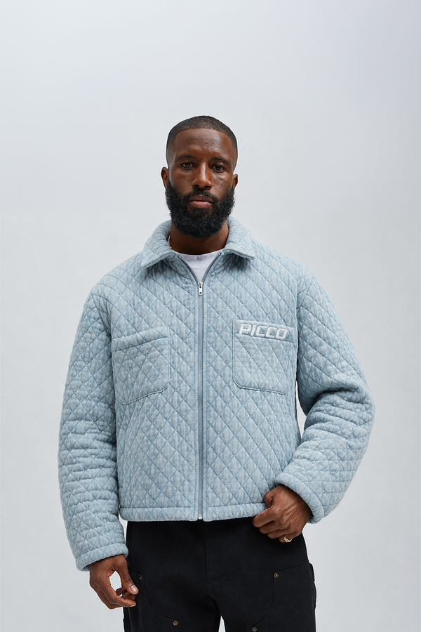 DENIM QUILTED JACKET
