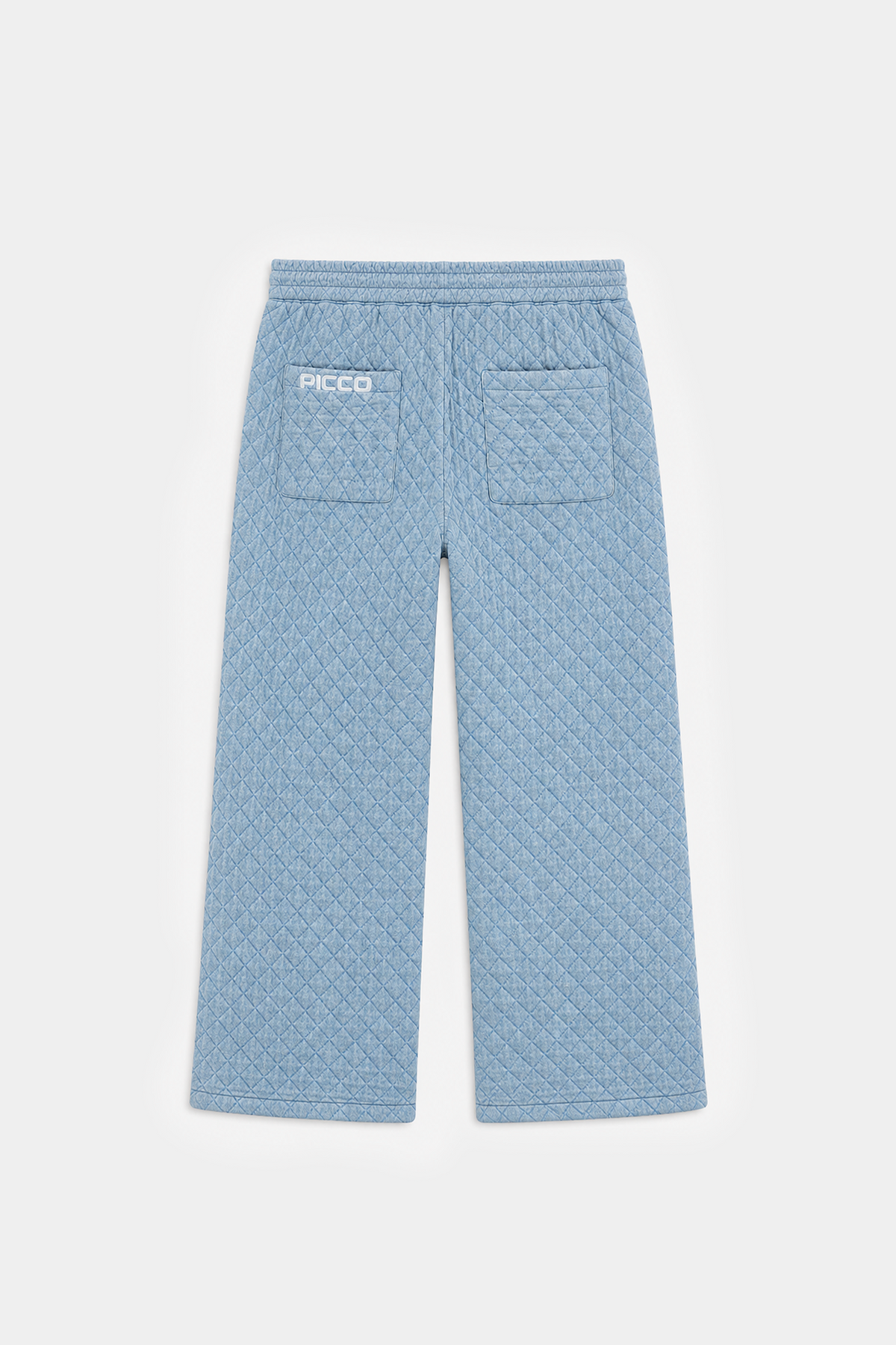 DENIM QUILTED PANTS