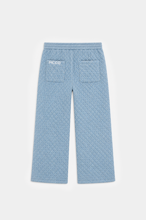 DENIM QUILTED PANTS