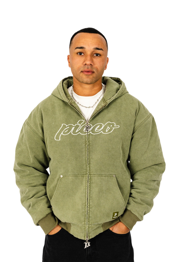 CANVAS PUFFER HOODIE