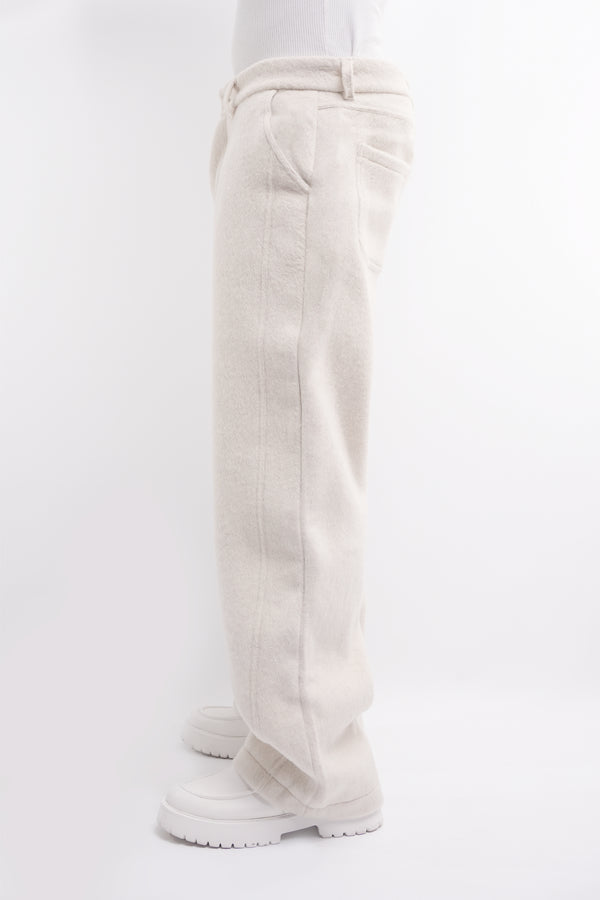 OKANI WOOL PANTS CREAM