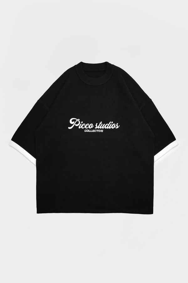 CHICAGO KNIT SHIRT BLACK PREORDER