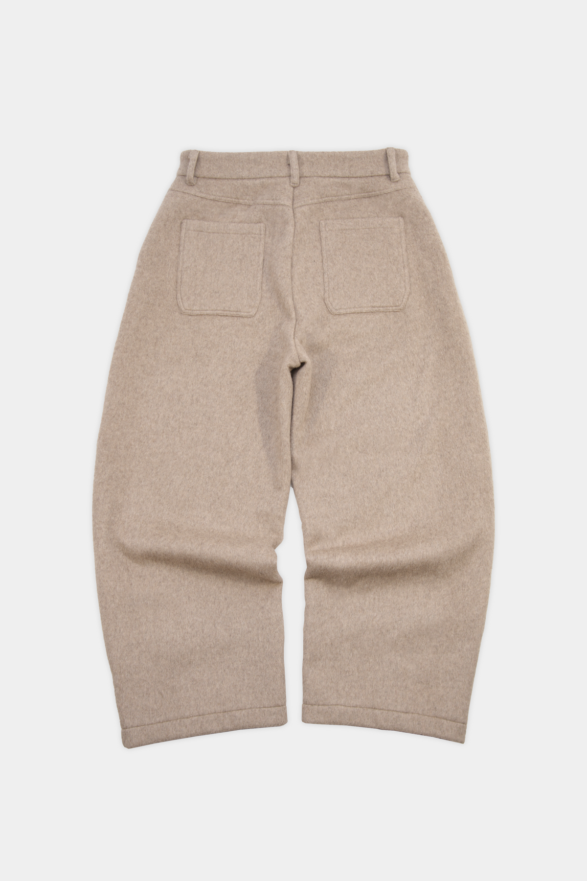 OKANI WOOL PANTS BROWN